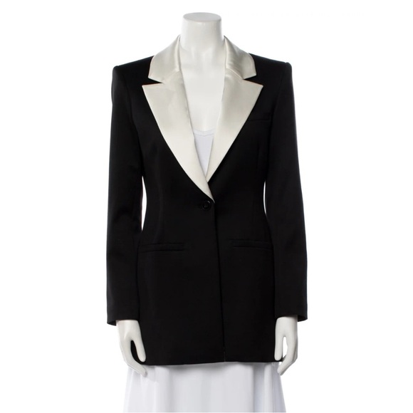 Alice + Olivia Two-Tone Blazer with White Lapel - Picture 7 of 8